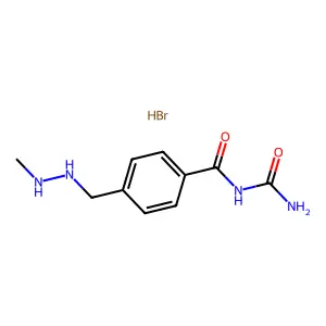 Benzamide, N-(aminocarbonyl)-4-((2-methylhydrazinyl)methyl)-, hydrobromide (1:1) structure