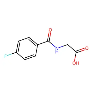 2-[(4-Fluorobenzoyl)amino]acetate structure
