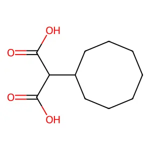 2-Cyclooctylpropanedioic acid structure