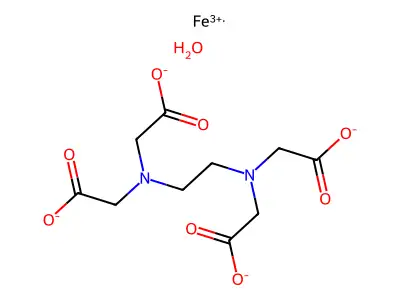 Iron(III) EDTA complex structure
