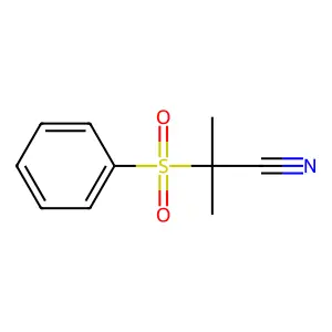 2-Methyl-2-(phenylsulfonyl)propanenitrile structure