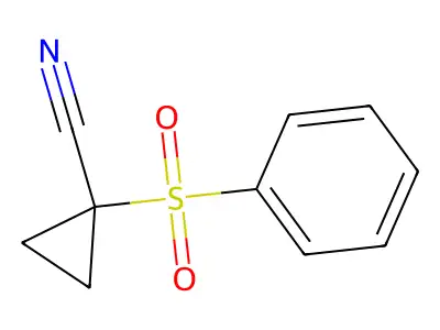 1-(Benzenesulfonyl)cyclopropane-1-carbonitrile structure