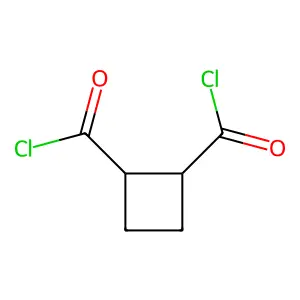 trans-Cyclobutane-1,2-dicarbonyl chloride structure