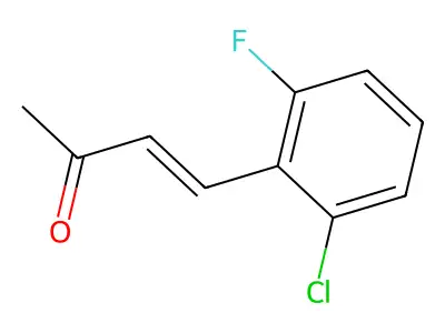 (E)-4-(2-Chloro-6-fluoro-phenyl)-but-3-en-2-one structure