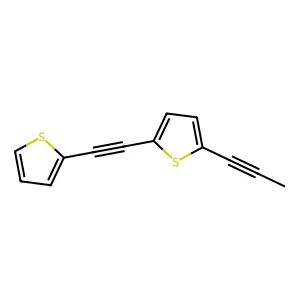 Thiophene, 2-(1-propynyl)-5-(2-thienylethynyl)- structure