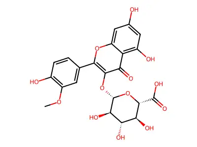 Isorhamnetin 3-glucuronide structure