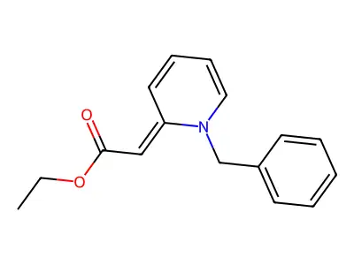Ethyl 2-(1-benzyl-2-pyridinylidene)acetate structure