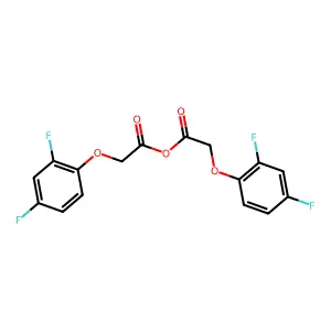 [2-(2,4-Difluorophenoxy)acetyl] 2-(2,4-difluorophenoxy)acetate structure