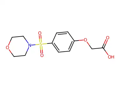 [4-(Morpholin-4-ylsulfonyl)phenoxy]acetic acid structure