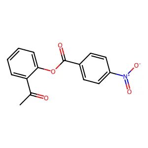 Ethanone, 1-[2-[(4-nitrobenzoyl)oxy]phenyl]- structure