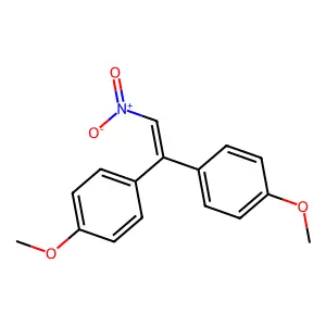 1,1-Bis(4-methoxyphenyl)-2-nitroethene structure