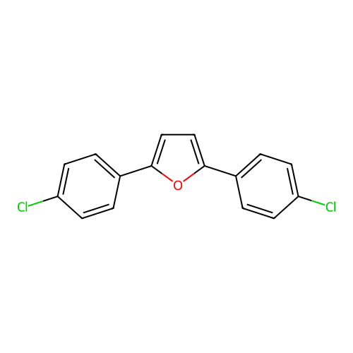 2,5-Bis(4-chlorophenyl)furan structure