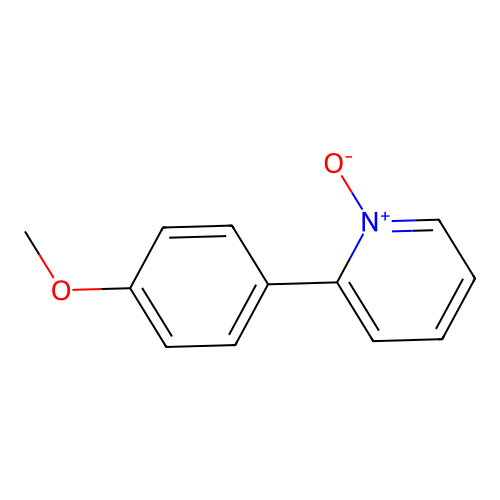 2-(4-Methoxyphenyl)-1-oxidopyridin-1-ium structure