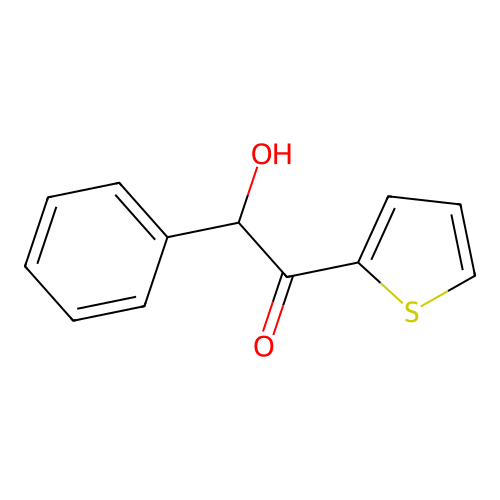 2-Hydroxy-2-phenyl-1-(2-thienyl)ethanone structure
