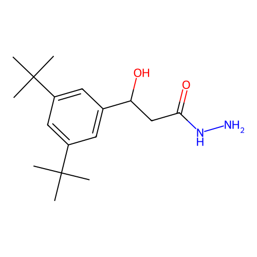 3-(3,5-Ditert-butylphenyl)-3-hydroxypropanohydrazide structure
