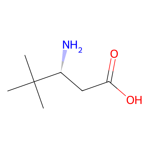 (R)-3-Amino-4,4-dimethylpentanoic acid structure