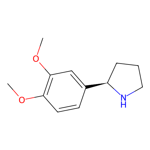 (R)-2-(3,4-Dimethoxyphenyl)pyrrolidine structure