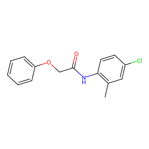 N-(4-chloro-2-methylphenyl)-2-phenoxyacetamide structure