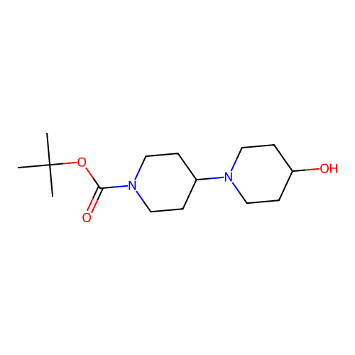 tert-Butyl 4-hydroxy-[1,4'-bipiperidine]-1'-carboxylate structure