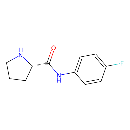 N-(4-Fluorophenyl)-L-prolinamide structure