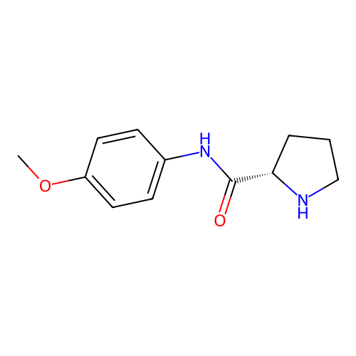 (S)-N-(4-Methoxyphenyl)pyrrolidine-2-carboxamide structure