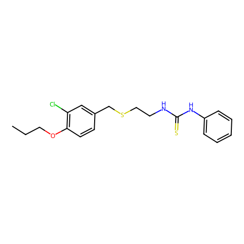 1-{2-[(3-Chloro-4-propoxybenzyl)sulfanyl]ethyl}-3-phenylthiourea structure
