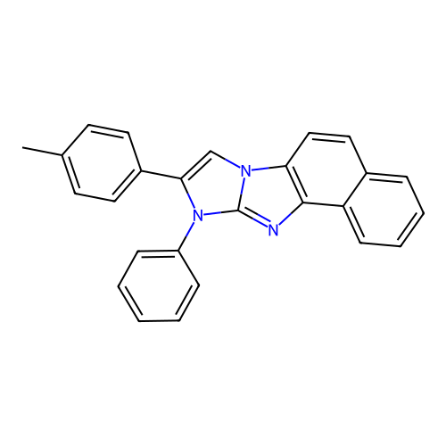 10-phenyl-9-(p-tolyl)-10H-imidazo[1,2-a]naphtho[1,2-d]imidazole structure