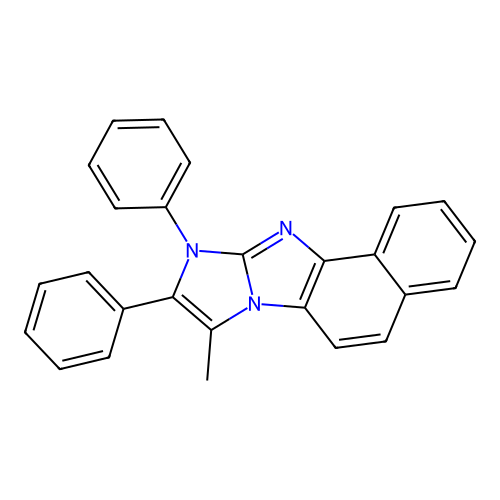 8-methyl-9,10-diphenyl-10H-imidazo[1,2-a]naphtho[1,2-d]imidazole structure