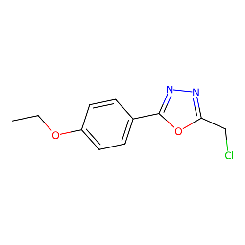2-(Chloromethyl)-5-(4-ethoxyphenyl)-1,3,4-oxadiazole structure