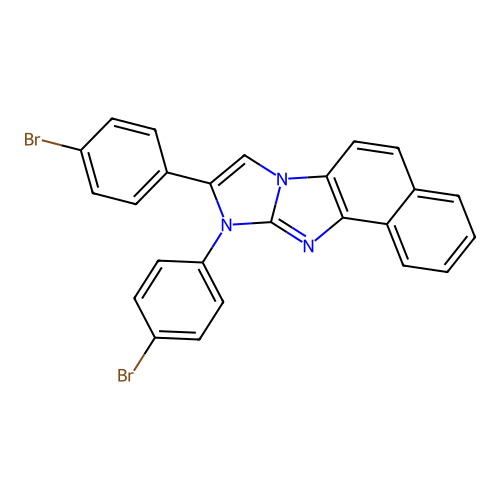 9,10-bis(4-bromophenyl)-10H-imidazo[1,2-a]naphtho[1,2-d]imidazole structure