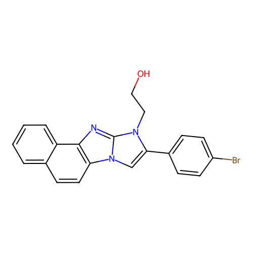 2-(9-(4-bromophenyl)-10H-imidazo[1,2-a]naphtho[1,2-d]imidazol-10-yl)ethanol structure