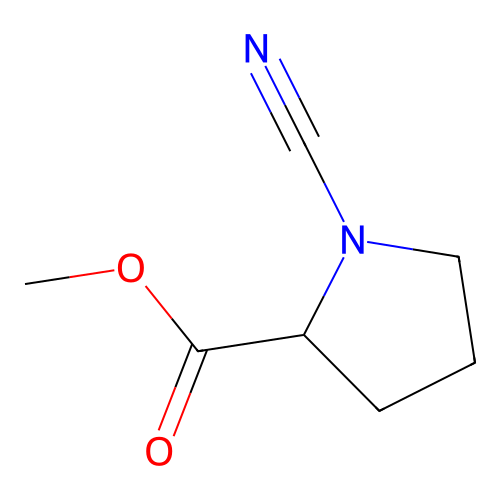 Methyl 1-cyanopyrrolidine-2-carboxylate structure