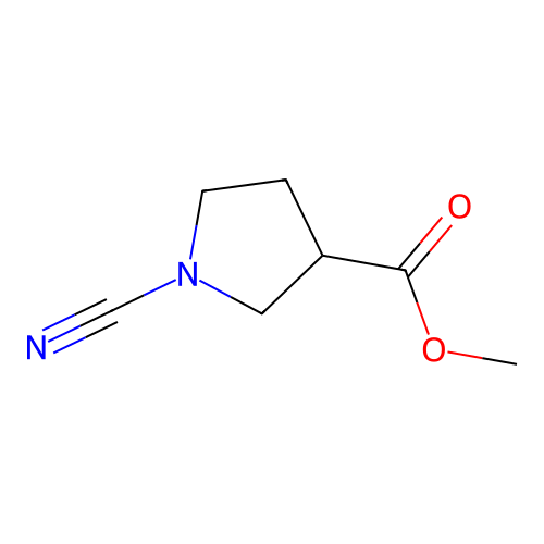 Methyl 1-cyanopyrrolidine-3-carboxylate structure