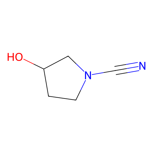3-Hydroxypyrrolidine-1-carbonitrile structure