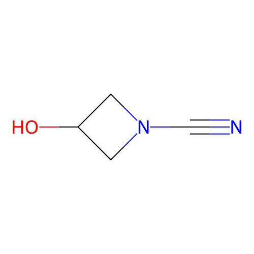 3-Hydroxyazetidine-1-carbonitrile structure