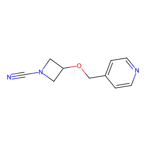 3-(Pyridin-4-ylmethoxy)azetidine-1-carbonitrile structure