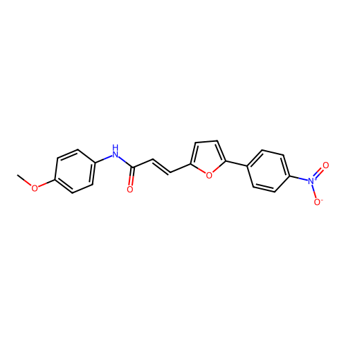 (E)-N-(4-methoxyphenyl)-3-(5-(4-nitrophenyl)furan-2-yl)acrylamide structure