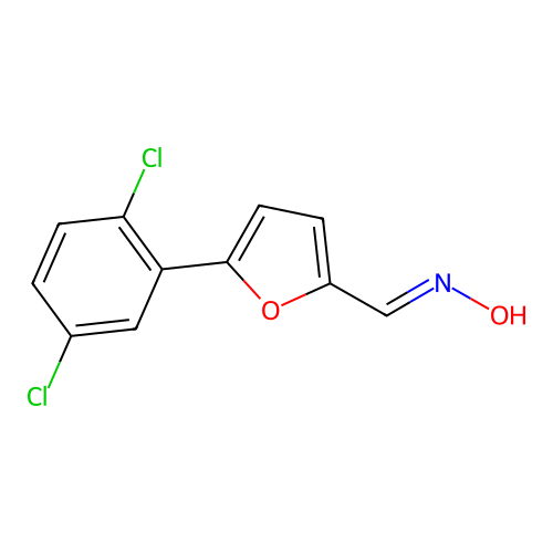 5-(2,5-Dichlorophenyl)-2-furaldehyde oxime structure