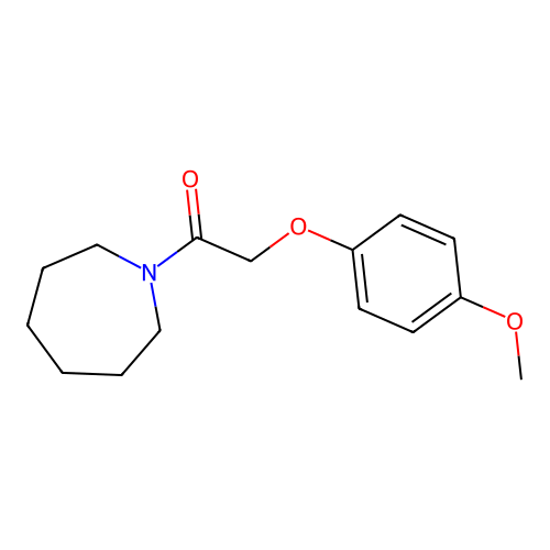 1-(Azepan-1-yl)-2-(4-methoxyphenoxy)ethanone structure
