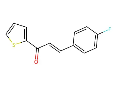 3-(4-Fluorophenyl)-1-(thiophen-2-yl)prop-2-en-1-one structure