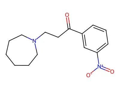 3-(Hexahydro-1H-azepin-1-yl)-1-(3-nitrophenyl)-1-propanone structure
