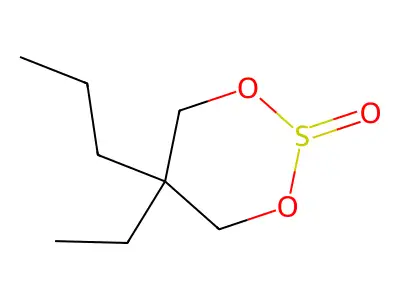 1,3-Propanediol, 2-ethyl-2-propyl-, cyclic sulfite (ester) structure