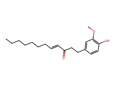 1-(4-Hydroxy-3-methoxyphenyl)dodec-4-en-3-one structure