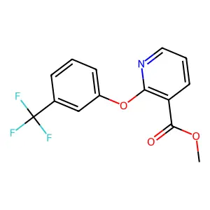 Methyl 2-(3-(trifluoromethyl)phenoxy)-3-pyridinecarboxylate structure