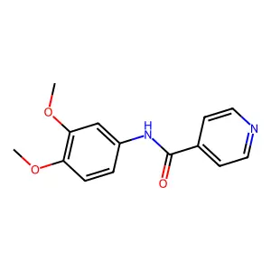 N-(3,4-dimethoxyphenyl)pyridine-4-carboxamide structure