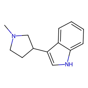 3-(1-Methylpyrrolidin-3-yl)-1H-indole structure
