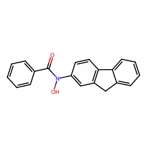 N-hydroxy-N-(2-fluorenyl)benzamide structure