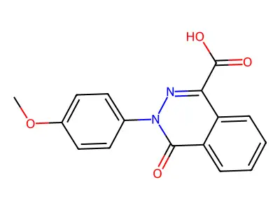 3-(4-Methoxyphenyl)-4-oxo-3,4-dihydrophthalazine-1-carboxylic acid structure