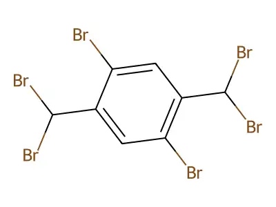 1,4-Dibromo-2,5-bis(dibromomethyl)benzene structure