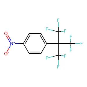 Benzene, 1-nitro-4-[2,2,2-trifluoro-1,1-bis(trifluoromethyl)ethyl]- structure